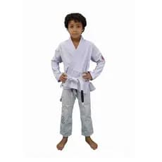 Kimono Juvenil Univesal Keiko Jiu-Jitsu Branco Unissex