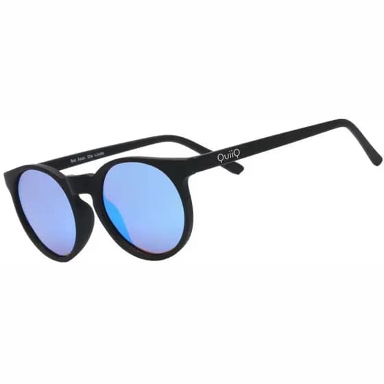 Óculos de Sol QuiiQ Espelhado Leve Proteção UV400 Preto - "Sol Azul, Dia Lindo"