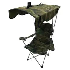 Cadeira Camping Portatil Dobravel Camuflada com teto toldo cobertura porta copos suporta até 150kg