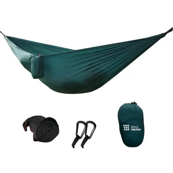 Rede de descanso azul impermeável 2,7x1,4 mts ideal para camping viagem casal rede de dormir