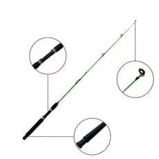 Vara de pesca 120cm fibra de vidro vara de pesca tilapia com molinete
