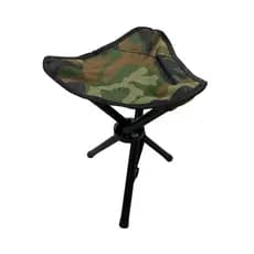 BANQUETA DOBRAVEL TRIANGULAR 27X27X35CM CAMUFLADO CAMUFLADA PESCA PESCADOR