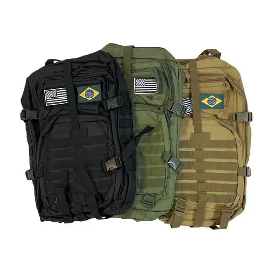 MOCHILA MONTANHISMO CAMPING TRILHA CORES 50X32X30CM NYLON