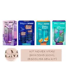 Kit Novex Vitay Shampoo 300ml + Condicionador 200ml (Escolha seu Kit)