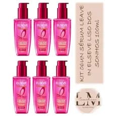 Kit 06un Sérum Capilar Elseve Liso dos Sonhos 100ml