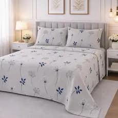 JOGO DE CAMA Queen 500 Fios Percal Toque Algodão + 2 Fronhas 50x70 | Cobre Leito Luxo Sem Elástico