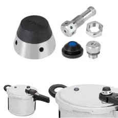 Kit Peso + Pino + Válvula Borracha + Válvula Aluminio P/  Panela Pressão Eterna Nigro