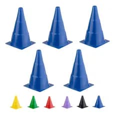 Kit 05 Cones De Treinamento E Circuito Demarcatórios Agilidade E Funcional