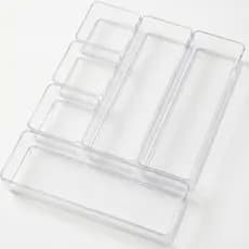 Kit C/ 6 Organizadores De Acrílico Transparente Multiuso
