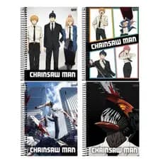 CADERNO CHAINSAW MAN ANIME 1 MATÉRIA