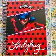 CADERNO - MIRACULOUS LADYBUG - 15 MATERIAS Espiral [UNIVERSITARIO]