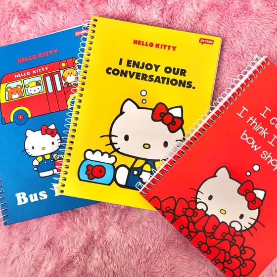 Caderno Hello Kitty - Sanrio JANDAIA 1 Matéria