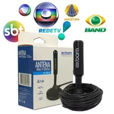 Antena Digital Interna/Externa Digital Full Hdtv 4K Exbom