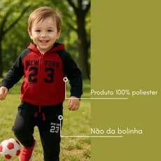 Conjunto 100% poliester Infantil 4 ao 10 Estampa 23 NAO TEM PELUCIA