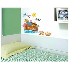 Adesivo Decorativo Arca De Noé Parede Quarto Infantil Creche Papel adesivo parede adesivo de parede