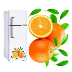 Adesivo Decorativo Fruta Laranja Geladeira Parede Vitrini Papel adesivo parede adesivo de parede