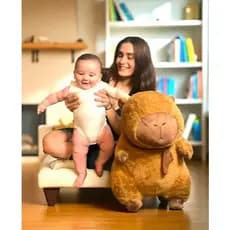 Capivara Pelúcia Premium 45 Cm Gigante Extra Macia Decoração