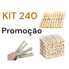 240 unidades de  Prendedor Pregador de roupas de madeira pregador promoção