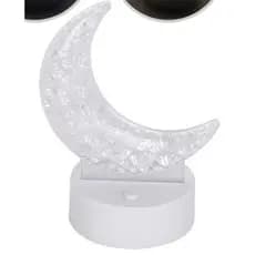 Luminária De Lua Cristal 3d luz quente e fria
