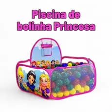 Piscina de Bolinhas Kids com Estampa Princesas ou Doguinhos – Brincadeira Segura e Divertida