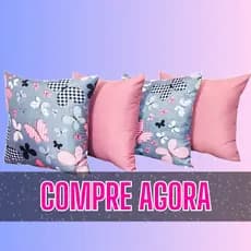 Kit 4 Capas de Almofada Decorativas 45x45 Almofadas Para Sofá Capa Para Almofada 45x45
