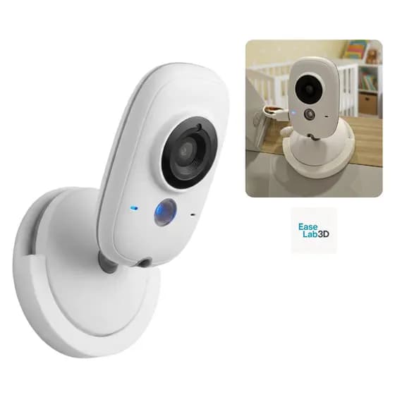Suporte Babá Eletrônica VB603 Adesivo Sem Furo Parede/Berço PLA Branco