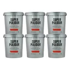 Kit 6 Massa De Polir Super Polidor Autoamerica 1kg