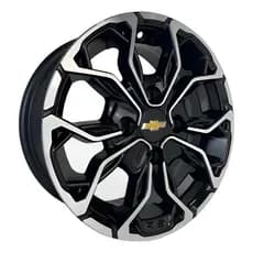Kit 4 Rodas Aro 13 4x100 Gm Chevrolet Celta Onix Prisma Montana Bicos Cortesia Preto Diamantado M16