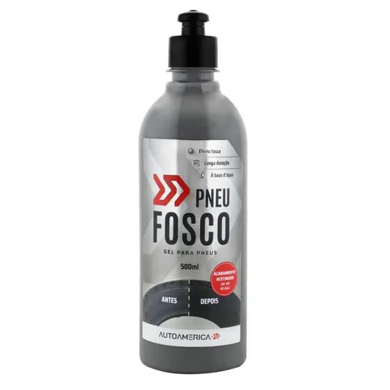 Pneu Pretinho Acetinado Pneu Fosco 500ml Autoamerica