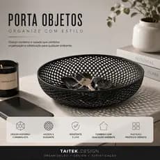 Cesto Porta Objetos Organizador Chave Carteira Moderno Decorativa | TAITEK DESIGN