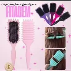 Escova Modeladora de Cachos  – Definição Perfeita Sem Puxar Profissional
