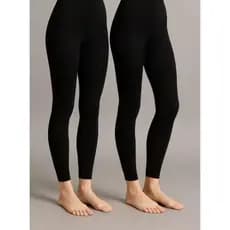 Meia-Calça Flanelada Térmica Feminina Cintura Alta Sem Pé Fio 80 Preta tamanho UNICO  Forrada para Inverno