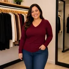 KIT 2 BLUSAS TÉRMICAS FLANELADA CANELADA MODELAGEM RETA COM ELASTANO CONFORTÁVEL PREMIUM