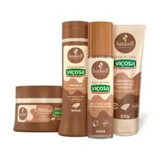 Kit Shampoo 300ml, Mascara 300gr, Body Splash 200ml e Hidratante 200gr Doce de Leite Haskell