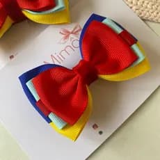 Tiara Branca de Neve infantil/ Tiara vermelha/ Tiara luxo infantil/ Arco tiara linha Branca de Neve/Laço Branca de Neve