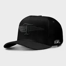Boné Snapback OFL Gliter Black Iniciais “T”