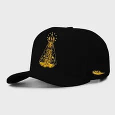 Boné Snapback Aba Curva Oficial Aparecida Preto
