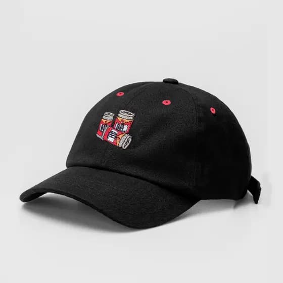 Boné Aba Curva Dad Hat Duff Oficial Tin Preto