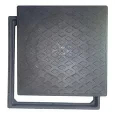 Tampa De Esgoto 60x60cm Bueiro Caixa Passagem Quadrada Bloqueia Odor