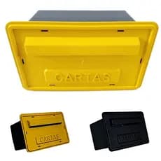 Caixa De Correios  Carta Correspondência Pvc Embutir e Sobrepor Duas Cores