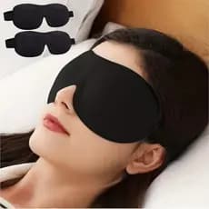 Kit 03 Mascaras De Dormir Tapa Olho 3d Espuma Blackout Ajuste Perfeito