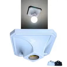 Kit 10 Plafon Plafonier Quadrado Sobrepor Bocal E27 Bivolt 110/220v