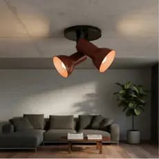 Luminária de Teto Spot Duplo 4 Cores Bivolt 110/220v