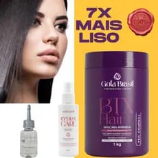 BTX Capilar sem formol não Arde Redutor de Volume Cabelo Afro Protetor Térmico Reparador  Pontas