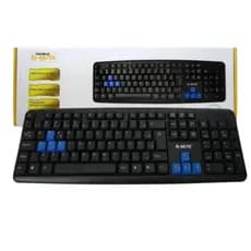 Teclado Padrão Com Fio B-MAX Entrada USB Abnt2 Multimídia