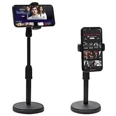 uporte Tripé Para Mesa Celular Mini Pedestal Ajustável 360°