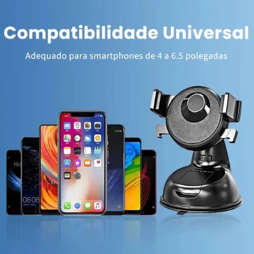 H'maston CJ-80 Suporte Carro Suporte Para Celular Veicular Multifuncional 360º Painel Carro