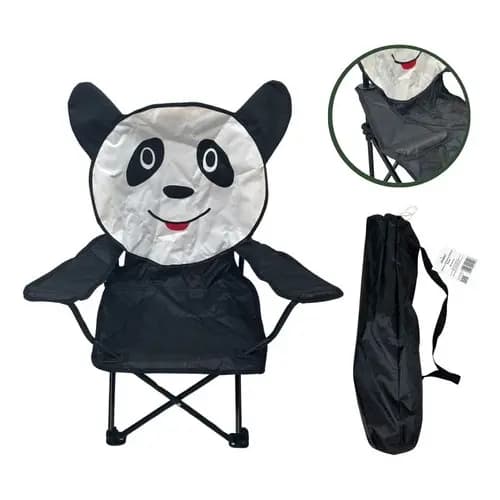 Cadeira Camping Panda Importway Praia Infantil Com Bolsa