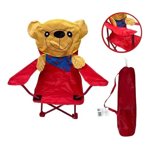Cadeira Camping Urso Importway Praia Infantil Com Bolsa