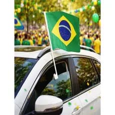 Bandeira Brasil 30x40cm Alta Qualidade Impermeável Decoração de Carro Copa do Mundo-Bandeirinhas de Vidro
